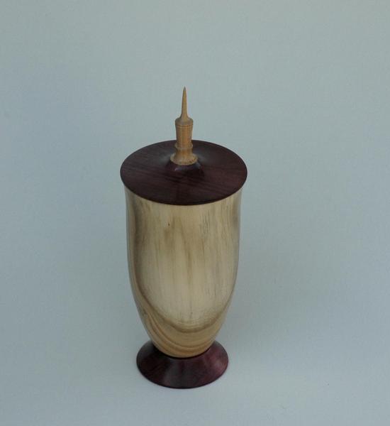 Ash and Purpleheart Keepsake Urn